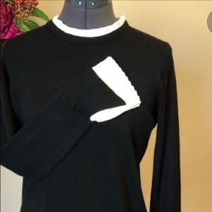 Black and white sweater